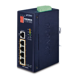 PLANET ISW-504PT network switch Unmanaged L2 Fast Ethernet (10/100) Power over Ethernet (PoE) Black