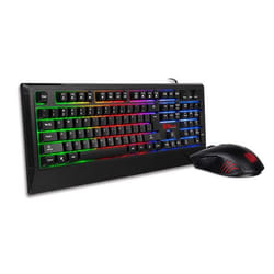 Tt eSPORTS Challenger Combo keyboard Mouse included Gaming USB German Black