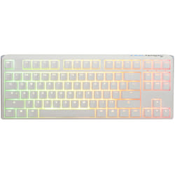 Ducky One3 Pure White TKL keyboard Gaming USB UK English