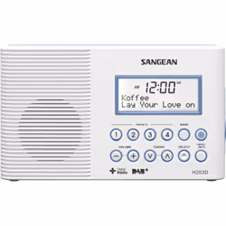 Sangean H203D, Personal, Digital, DAB, FM, 174 - 240 MHz, CT, PS, PTY, RT, 0.45 W