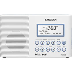 Sangean H203D radio Personal Digital White