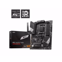MSI PRO X670-P WIFI, AMD, Socket AM5, AMD Ryzen™ 7, Socket AM5, DDR5-SDRAM, 128 GB