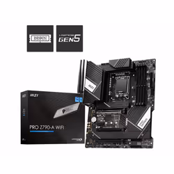 MSI PRO Z790-A WIFI, Intel, LGA 1700, Intel® Celeron®, Intel® Pentium®, Intel® Pentium® Gold, LGA 1700, DDR5-SDRAM, 128 GB