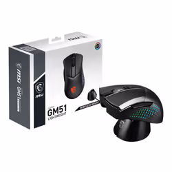 MSI CLUTCH GM51 LIGHTWEIGHT WIRELESS mouse Gaming Right-hand RF Wireless + Bluetooth + USB Type-C Optical 26000 DPI - Additional view 8