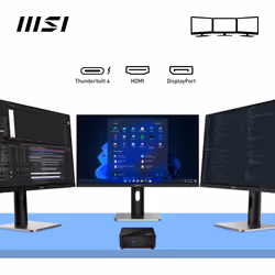 MSI Cubi 5 12M Intel Core i7 1255U Barebone, NUC, SFF, Mini Computer, HTPC, (NO RAM, NO Storage, NO OS), IRIS XE Graphics/ThunderBolt 4/Type C/HDMI/DisplayPort/Dual LAN/WiFi 6E/BT 5.3/VESA - Additional view 4