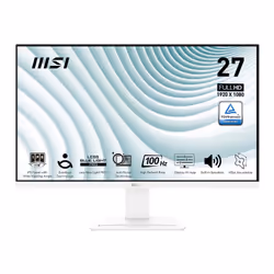 MSI Pro MP273AWDE, 68.6 cm (27"), 1920 x 1080 pixels, Full HD, LCD, 4 ms, White