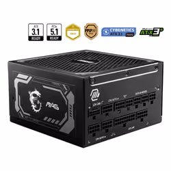 MSI MAG A1000GL PCIE5 power supply unit 1000 W 24-pin ATX ATX Black - Additional view 4