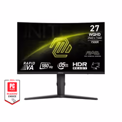 MSI MAG 275CQPFDE computer monitor 68.6 cm (27") 2560 x 1440 pixels Wide Quad HD LCD Black