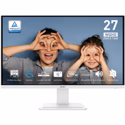 MSI Pro MP273QW E2 computer monitor 68.6 cm (27") 2560 x 1440 pixels Wide Quad HD White