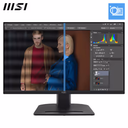 MSI PRO MP275PG 27 Inch Monitor, FHD (1920 x 1080), 100Hz, IPS, 1ms, 1x HDMI 1.4b, 1x DP 1.2a output, 1x D-Sub(VGA), Built-in Speakers, Anti-Glare, Anti-Flicker, Less Blue light, TÜV Certified, VESA, Kensington, 4-way adjustable stand, Black - Additional view 4