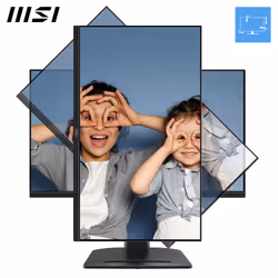MSI PRO MP275PG 27 Inch Monitor, FHD (1920 x 1080), 100Hz, IPS, 1ms, 1x HDMI 1.4b, 1x DP 1.2a output, 1x D-Sub(VGA), Built-in Speakers, Anti-Glare, Anti-Flicker, Less Blue light, TÜV Certified, VESA, Kensington, 4-way adjustable stand, Black - Additional view 6
