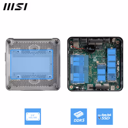 MSI Cubi NUC 1M Intel Core 7 150U Desktop PC, NUC, SFF, Mini Computer, HTPC, (16GB RAM, 1TB Storage, Windows 11 PRO), Intel Graphics/DDR5/Dual ThunderBolt 4/Dual HDMI/Dual LAN/WiFi 6E/BT 5.3/VESA - Additional view 6