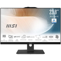 MSI Modern AM242TP 1M-1230EU Intel Core 3 100U 60.5 cm (23.8") 1920 x 1080 pixels Touchscreen All-in-One PC 8 GB DDR5-SDRAM 256 GB SSD Windows 11 Pro Wi-Fi 6E (802.11ax) Black