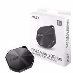 MSI DATAMAG 20GBPS 2TB external solid state drive USB Type-C USB 3.2 Gen 2x2 Black