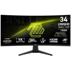 MSI MAG 346CQ computer monitor 86.4 cm (34") 3440 x 1440 pixels UltraWide Dual Quad HD LCD Black