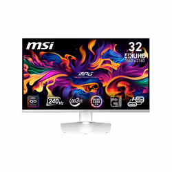 MSI MPG 321URXW QD-OLED, 80 cm (31.5"), 3840 x 2160 pixels, 4K Ultra HD, QD-OLED, 0.03 ms, White