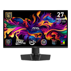 MSI MAG 273QP QD-OLED X24 computer monitor 67.3 cm (26.5") 2560 x 1440 pixels Wide Quad HD Black