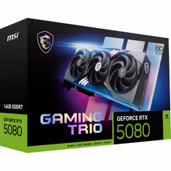 MSI GAMING GEFORCE RTX 5080 16G TRIO OC graphics card NVIDIA 16 GB GDDR7 - Additional view 7