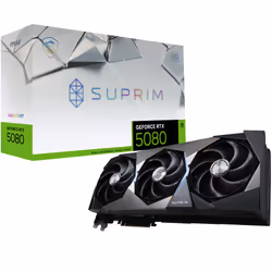 MSI SUPRIM GeForce RTX5080 16G SOC, GeForce RTX 5080, 16 GB, GDDR7, 256 bit, 7680 x 4320 pixels, PCI Express x16 5.0
