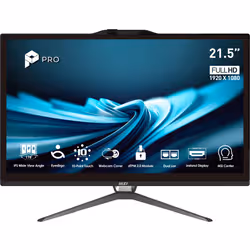 MSI Pro AP222T 14M-428FR Intel® Core™ i5 i5-14400 54.6 cm (21.5") 1920 x 1080 pixels Touchscreen All-in-One PC 8 GB DDR4-SDRAM 500 GB SSD Windows 11 Pro Wi-Fi 6E (802.11ax) Black - Additional view 2