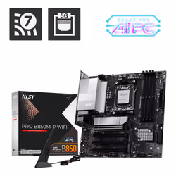 MSI 911-7E71-001, AMD, Socket AM5, AMD Ryzen 7000 Series, AMD Ryzen 8000 Series, AMD Ryzen 9000 Series, Socket AM5, DDR5-SDRA ...