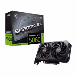 MSI GeForce RTX 5060 8G SHADOW 2X OC, GeForce RTX 5060, 8 GB, GDDR7, 128 bit, 7680 x 4320 pixels, PCI Express x16 5.0