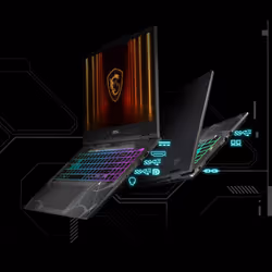 MSI Cyborg 15 B2RWFKG-020UK Intel Core 7 240H Laptop 39.6 cm (15.6") Full HD 16 GB DDR5-SDRAM 512 GB SSD NVIDIA GeForce RTX 5060 Wi-Fi 6E (802.11ax) Windows 11 Home Black - Additional view 7