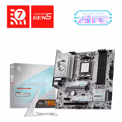 MSI B850M GAMING PLUS WIFI, AMD, Socket AM5, AMD Ryzen 7000 Series, AMD Ryzen 8000 Series, AMD Ryzen 9000 Series, Socket AM5, ...