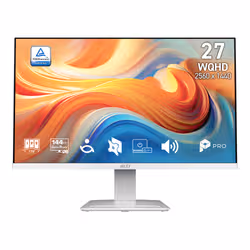MSI Pro MP273QW E14 computer monitor 68.6 cm (27") 2560 x 1440 pixels Wide Quad HD White - Additional view 2