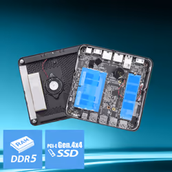 MSI Cubi Z AI 8M AMD Ryzen 7 8845HS, Desktop PC, SFF, Mini Computer, HTPC, (16GB RAM, 1TB Storage, Windows 11 PRO), AMD Radeon Graphics/DDR5/Dual HDMI/Dual LAN/WiFi 6E/BT 5.3/VESA - Additional view 5