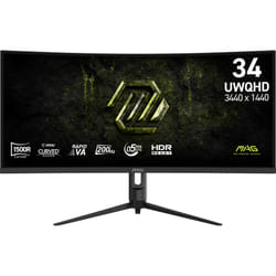 MSI MAG 342CQRF E20 computer monitor 86.4 cm (34") 3440 x 1440 pixels UltraWide Quad HD LCD Black
