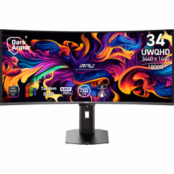 MSI MPG 341CQR QD-OLED X36 computer monitor 86.4 cm (34") 3440 x 1440 pixels UltraWide Quad HD Black - Additional view 8