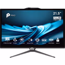 MSI Pro AP222T 14MA-613EU Intel® Core™ i3 i3-14100 54.6 cm (21.5") 1920 x 1080 pixels Touchscreen All-in-One PC 8 GB DDR4-SDRAM 512 GB SSD Windows 11 Home Wi-Fi 5 (802.11ac) Black - Additional view 2