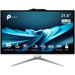 MSI Pro AP222T 14M-623EU Intel® Pentium® Gold G7400 54.6 cm (21.5") 1920 x 1080 pixels Touchscreen All-in-One PC 8 GB DDR4-SDRAM 128 GB SSD Windows 11 Pro Wi-Fi 5 (802.11ac) White