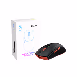 MSI Forge Gm340 Wireless Black mouse Gaming Ambidextrous RF Wireless + Bluetooth Optical 12000 DPI - Additional view 2