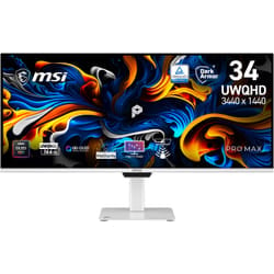 MSI PRO MAX 341QPXW14G computer monitor 86.4 cm (34") 3440 x 1440 pixels UltraWide Quad HD QD-OLED White