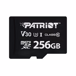 Patriot Memory VX Series, 256 GB, MicroSDXC, Class 10, UHS-I, 90 MB/s, 80 MB/s