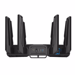 ASUS ROG Rapture GT-BE98 wireless router 10 Gigabit Ethernet Quad-band (2.4 GHz / 5 GHz-1 / 5 GHz-2 / 6 GHz) Black - Additional view 4