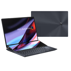 ASUS Zenbook Pro 14 Duo OLED UX8402VU-P1024W Intel® Core™ i9 i9-13900H Laptop 36.8 cm (14.5") Touchscreen 3K 32 GB LPDDR5-SDRAM 1 TB SSD NVIDIA GeForce RTX 4050 Wi-Fi 6E (802.11ax) Windows 11 Home Black