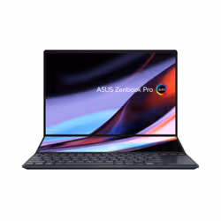 ASUS Zenbook Pro 14 Duo OLED UX8402VU-P1024W Intel® Core™ i9 i9-13900H Laptop 36.8 cm (14.5") Touchscreen 3K 32 GB LPDDR5-SDRAM 1 TB SSD NVIDIA GeForce RTX 4050 Wi-Fi 6E (802.11ax) Windows 11 Home Black