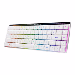 ASUS ROG Falchion RX Low Profile, Wired & Wireless, USB + RF Wireless + Bluetooth, Optical key switch, QWERTZ, RGB LED, White
