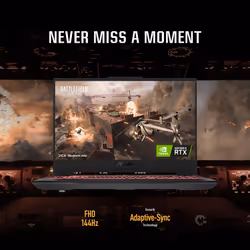 ASUS TUF Gaming A15 FA507NV-LP025W AMD Ryzen™ 5 7535HS Laptop 39.6 cm (15.6") Full HD 16 GB DDR5-SDRAM 512 GB SSD NVIDIA GeForce RTX 4060 Wi-Fi 6 (802.11ax) Windows 11 Home Black, Grey - Additional view 4