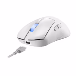 ASUS ROG Keris II Ace Wireless AimPoint White mouse Gaming Right-hand RF Wireless + Bluetooth + USB Type-A Optical 42000 DPI - Additional view 7