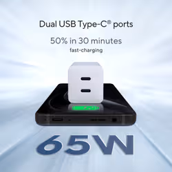 ASUS 65W USB-C GaN Charger Universal White AC Fast charging Indoor - Additional view 7