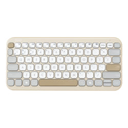ASUS Marshmallow KW100 keyboard Home Bluetooth QWERTZ German Beige, Grey, White