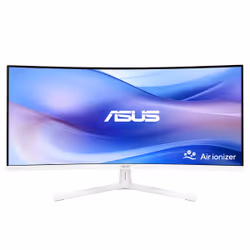 ASUS VU34WCIP-W, 86.4 cm (34"), 3440 x 1440 pixels, Wide Quad HD, 1 ms, White
