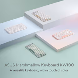 ASUS Marshmallow KW100 keyboard Home Bluetooth White - Additional view 8