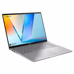 ASUS Vivobook S3607QA-PL004W Qualcomm Snapdragon X1-26-100 Laptop 40.6 cm (16") WUXGA 16 GB LPDDR5x-SDRAM 512 GB SSD Wi-Fi 6E (802.11ax) Windows 11 Home Silver