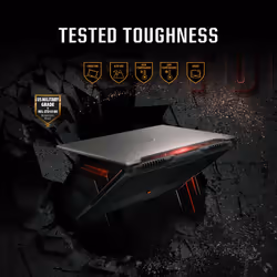 ASUS TUF Gaming A16 FA607NU-RL051W AMD Ryzen™ 5 7535HS Laptop 40.6 cm (16") WUXGA 16 GB DDR5-SDRAM 512 GB SSD NVIDIA GeForce RTX 4050 Wi-Fi 6 (802.11ax) Windows 11 Home Black, Grey - Additional view 7