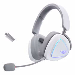 ASUS ROG Delta II, Wired & Wireless, 20 - 20000 Hz, Gaming, 318 g, Headset, Black